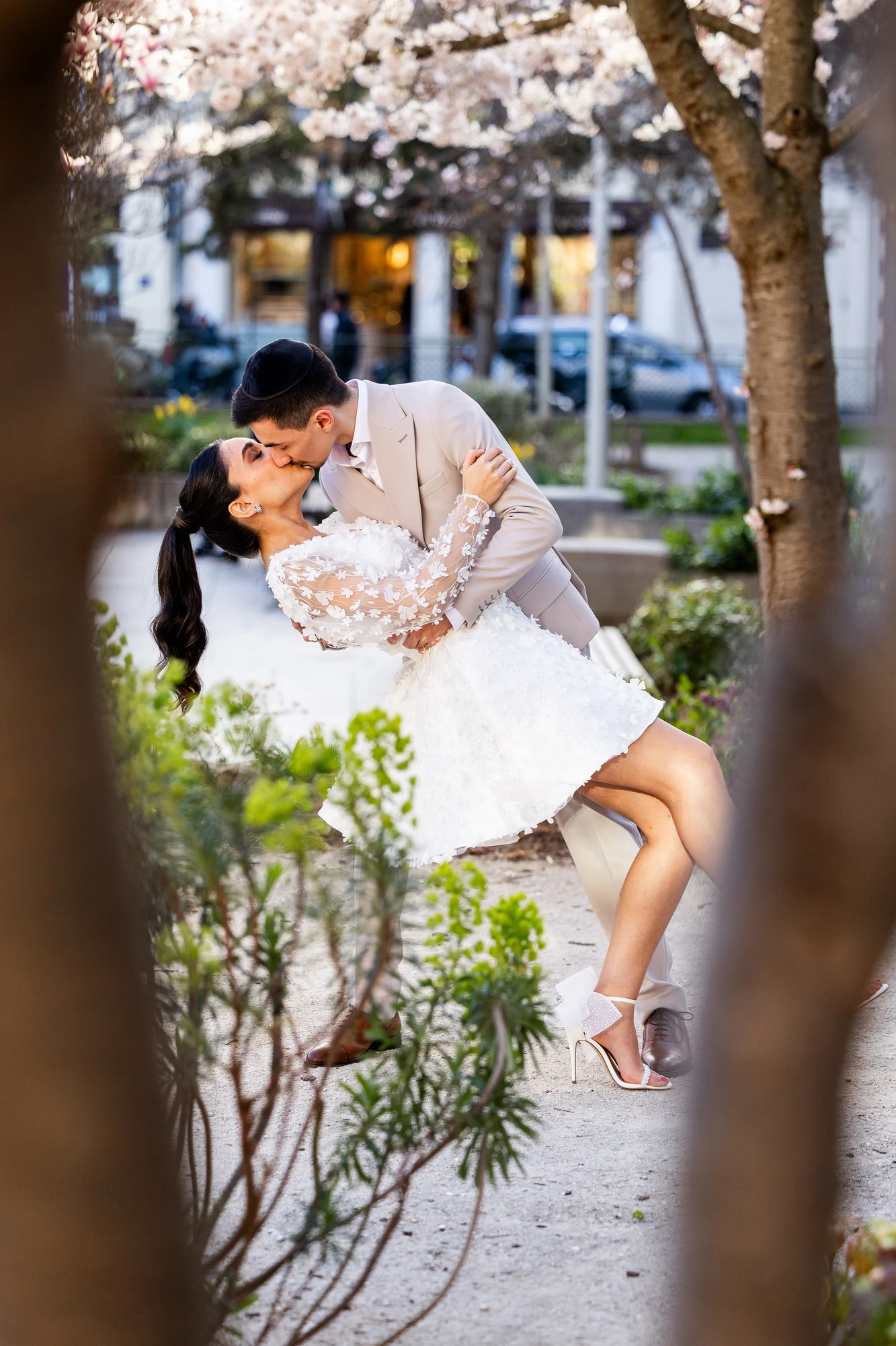 Le baiser sous les cerisiers