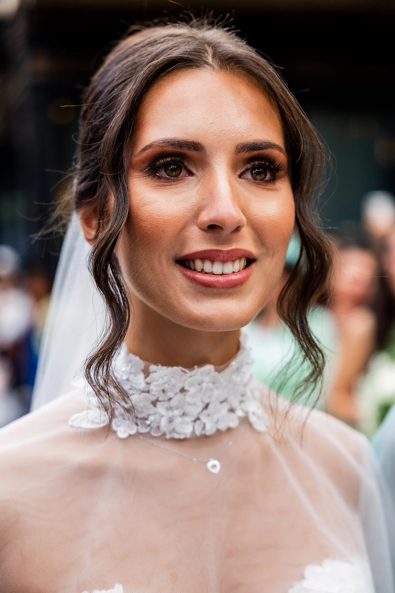 Le sourire de la mariée