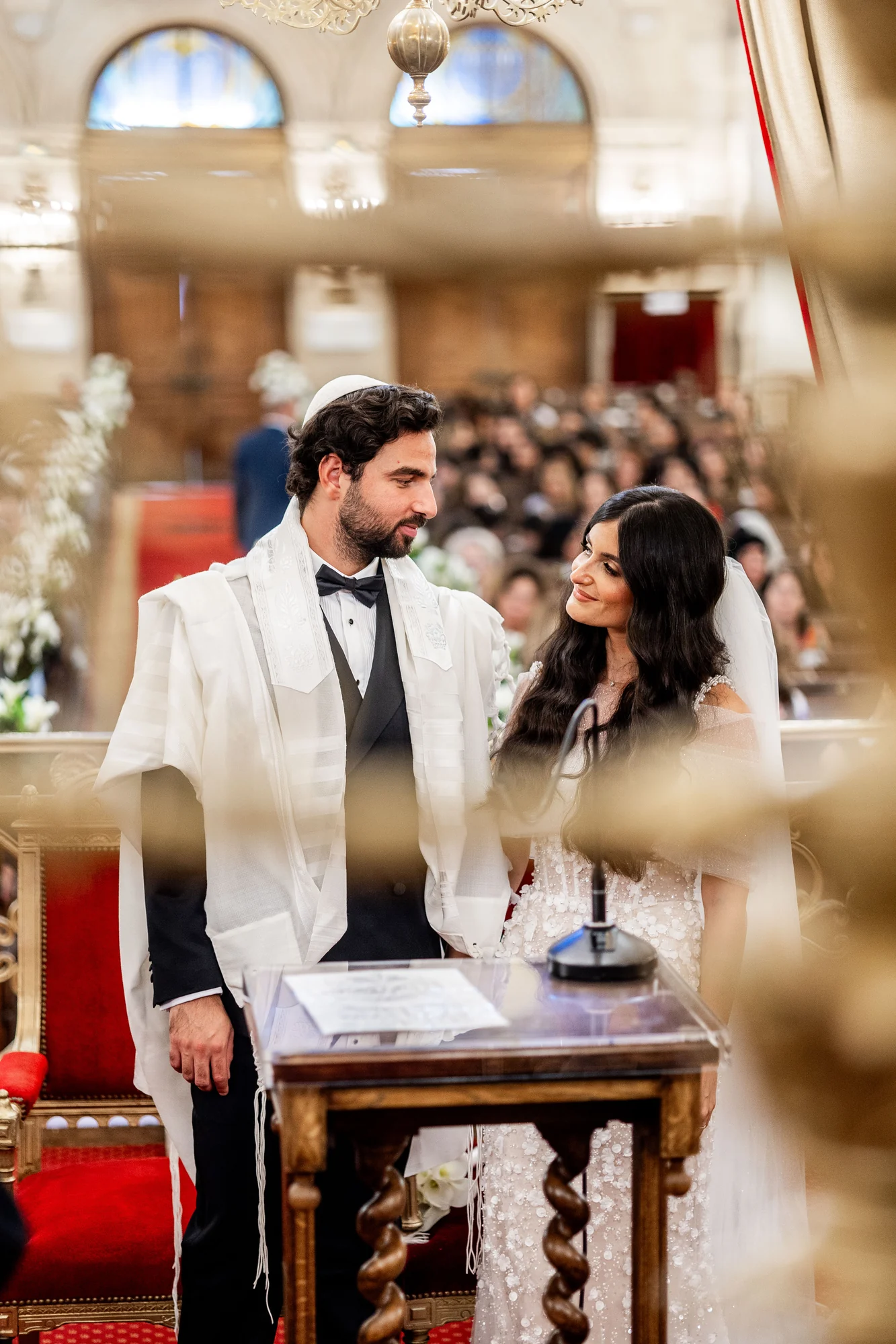 Sous la houppa, à la synagogue