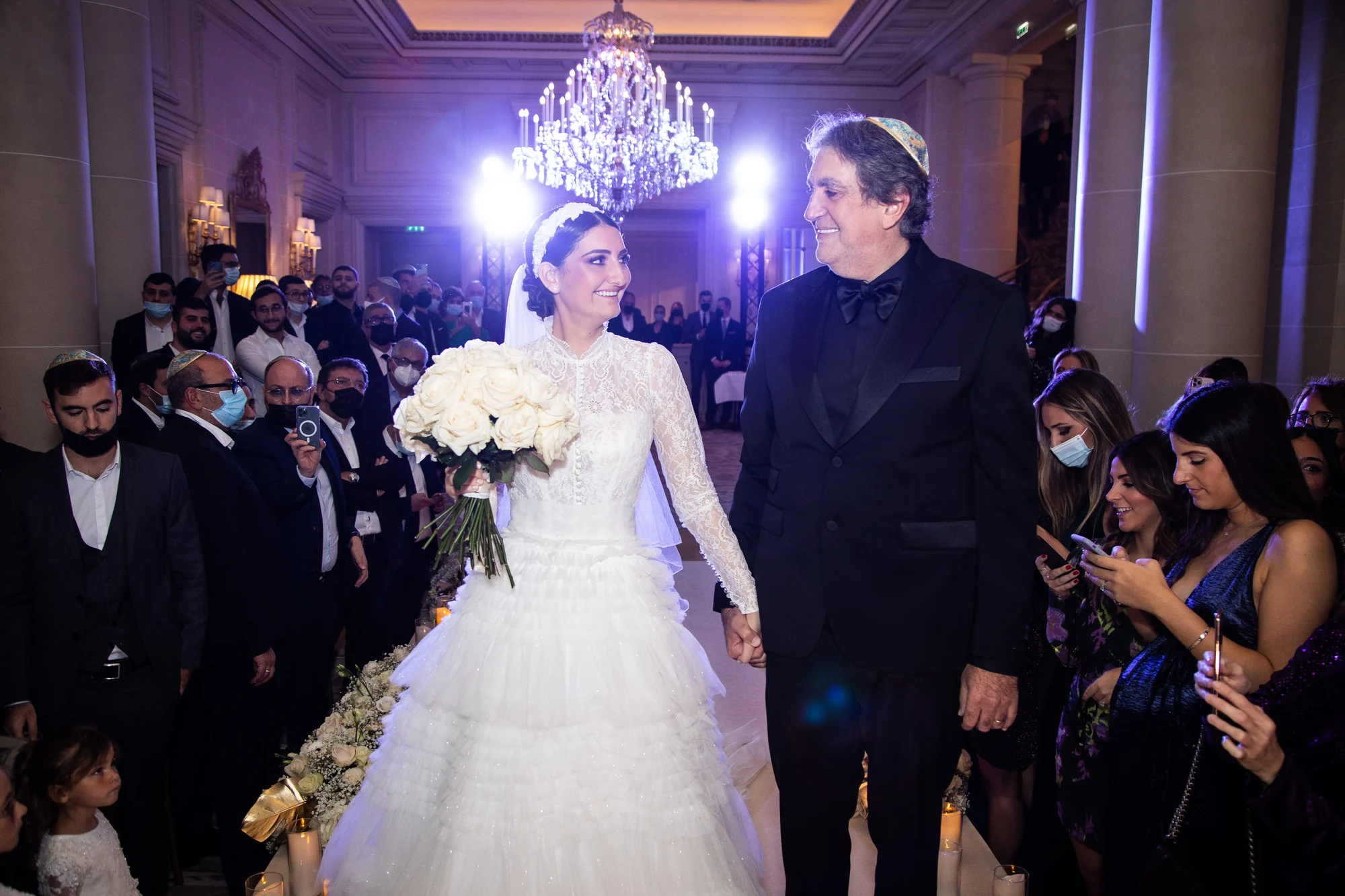 L'entrée de la mariée avec son père