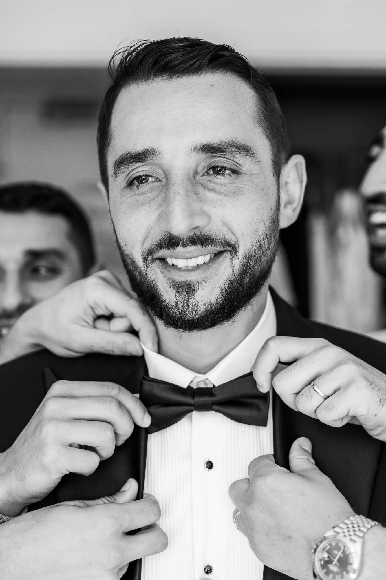 Le nœud papillon, en noir et blanc