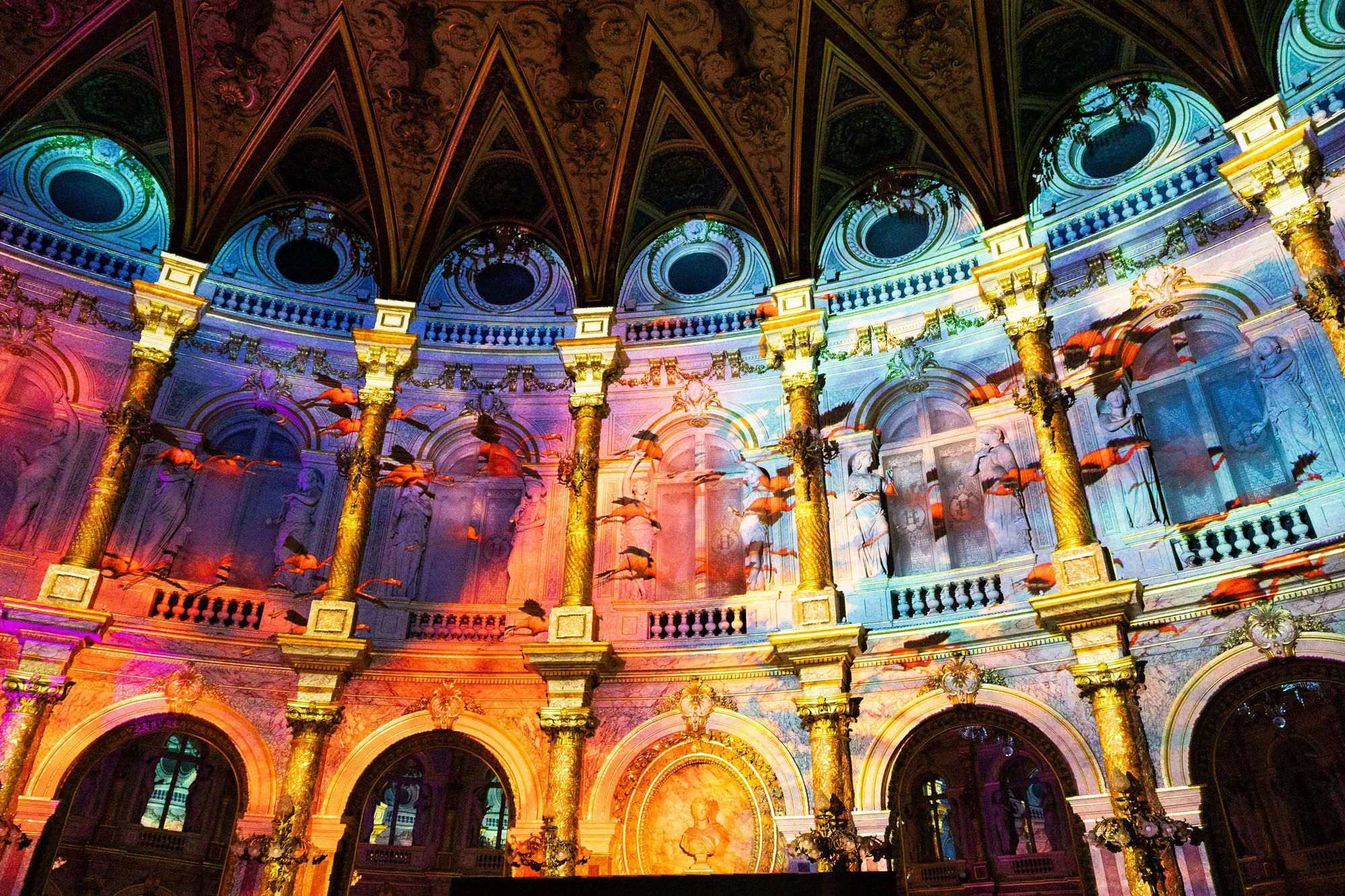 Le mapping lumineux sur la façade
